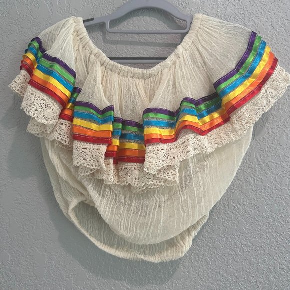 Jen's Pirate Booty Rainbow Tube / Crop Top Cha Cha - One Size - Picture 1 of 4